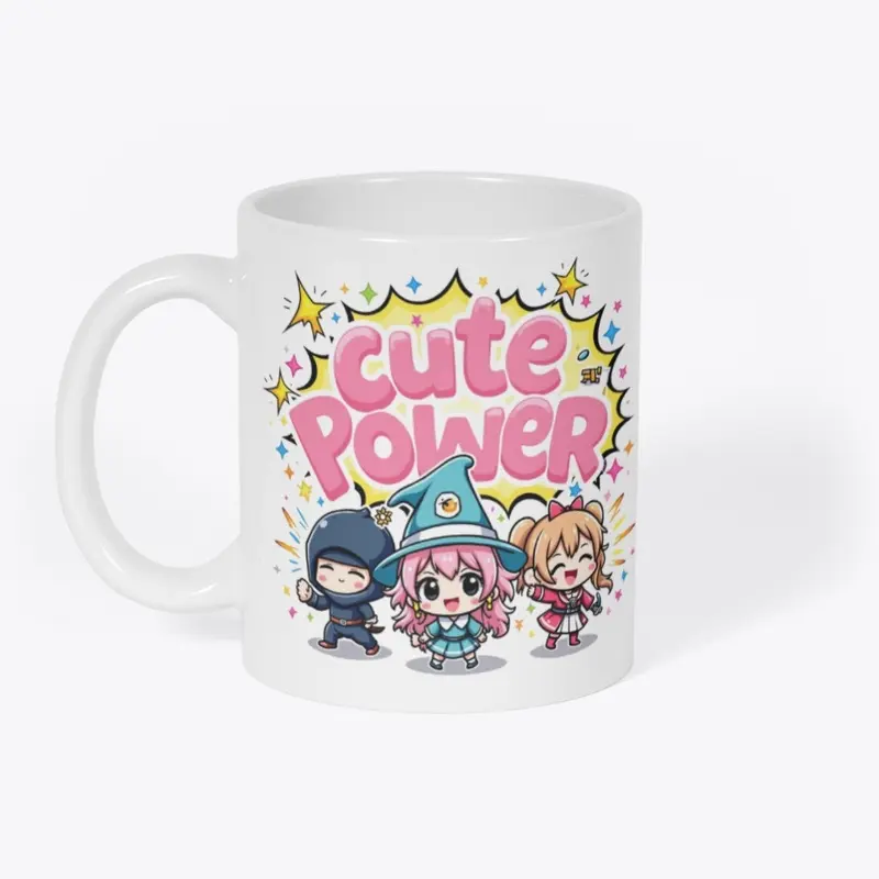 Cute Power Chibi Anime Trio Design