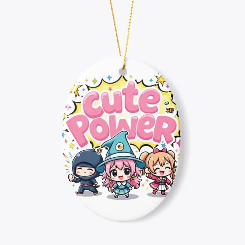 Cute Power Chibi Anime Trio Design